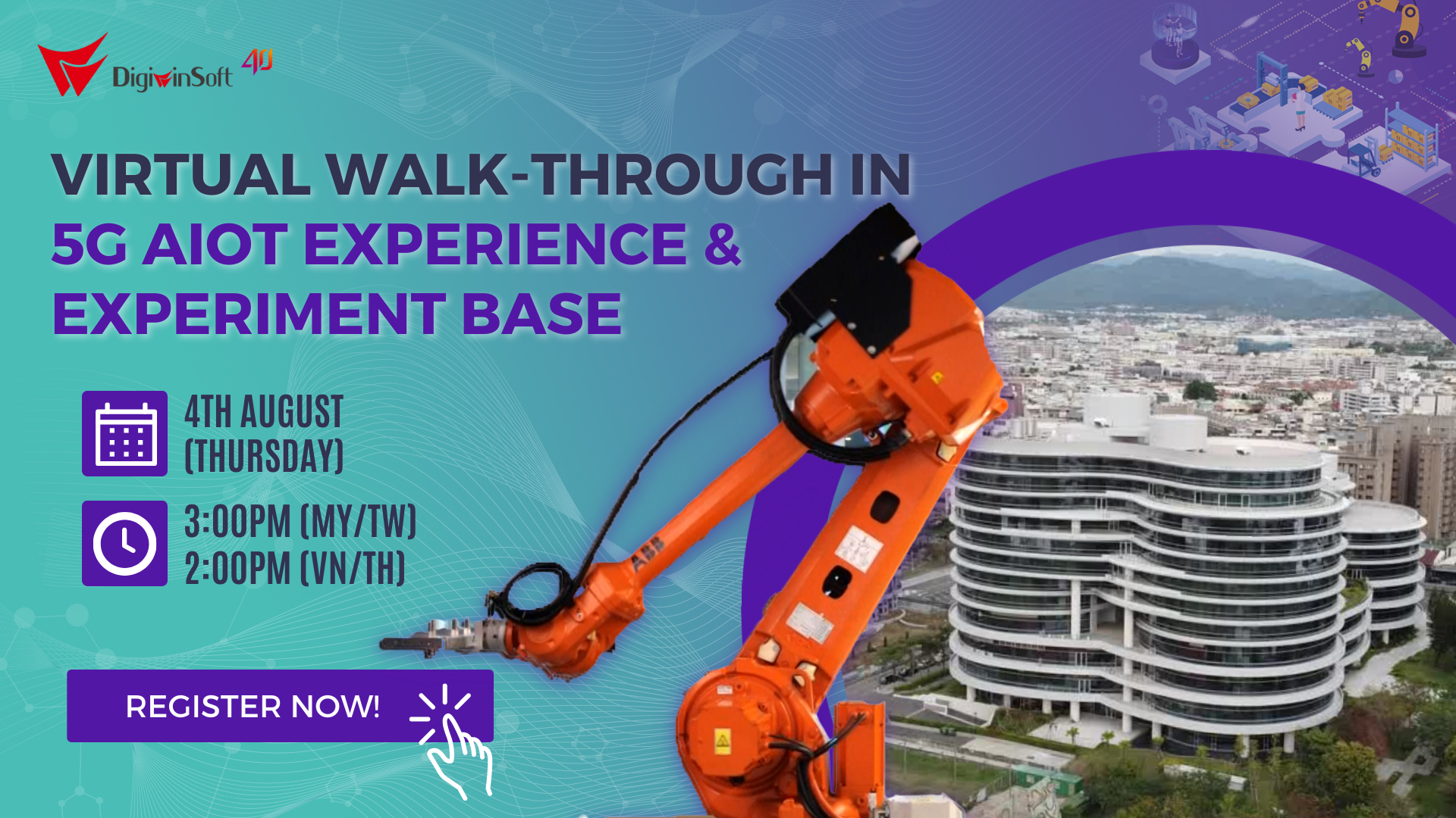 Virtual Walk-Through In Digiwin 5G AIoT Experience and Experiment Base